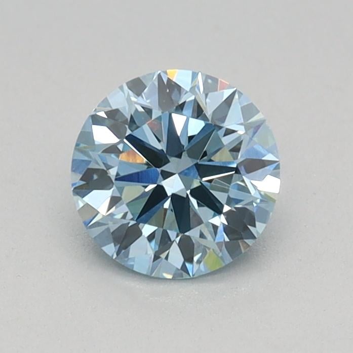 0.43 Ct. Fancy Vivid Blue Round Lab Grown Diamond