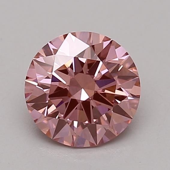 0.81 Ct. Fancy Vivid Pink Round Lab Grown Diamond
