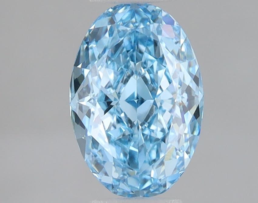 1.04 Ct. Fancy Vivid Blue Oval Lab Grown Diamond