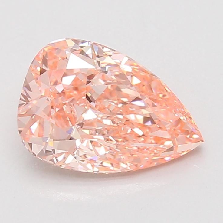 2.57 Ct. Fancy Vivid Pink Pear Lab Grown Diamond