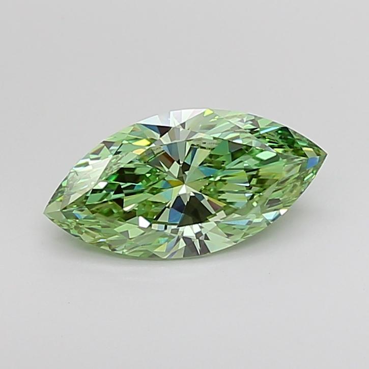2.00 Ct. Fancy Vivid Green Marquise Lab Grown Diamond