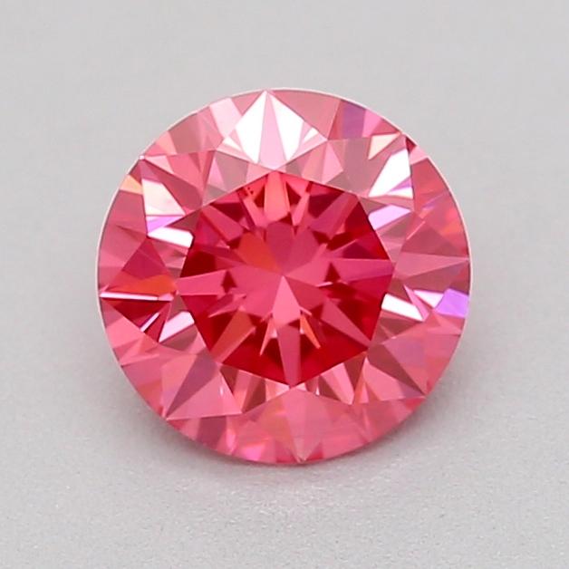 0.43 Ct. Fancy Vivid  Pink Round Lab Grown Diamond