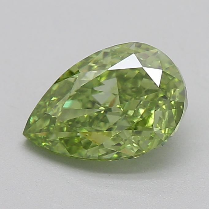 1.02 Ct. Fancy Vivid  Green Pear Lab Grown Diamond