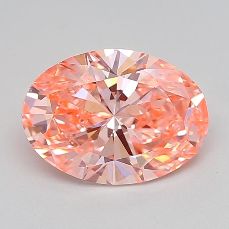2.03 Ct. Fancy Vivid  Pink Oval Lab Grown Diamond