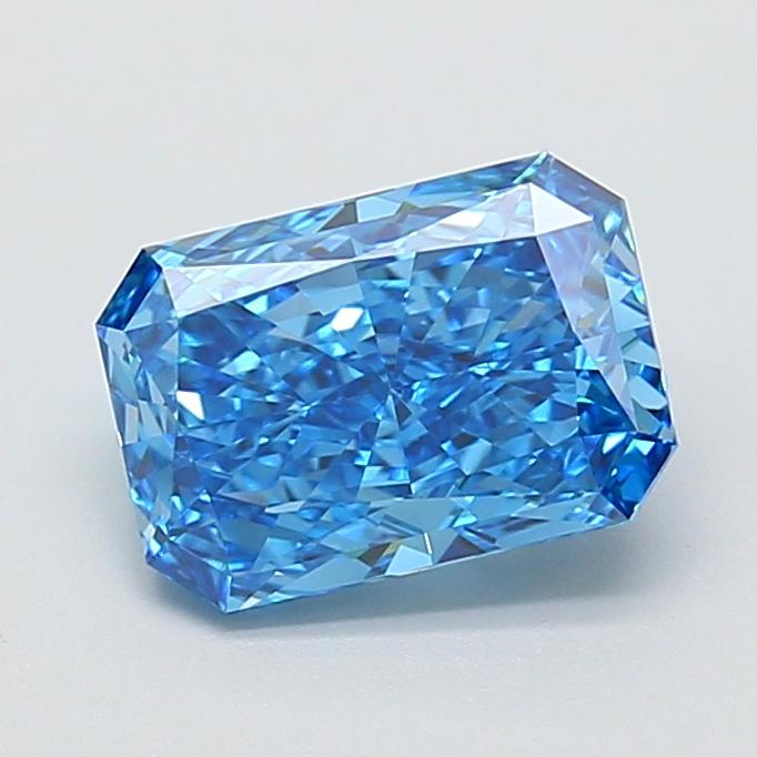 1.91 Ct. Fancy Vivid  Blue Radiant Lab Grown Diamond