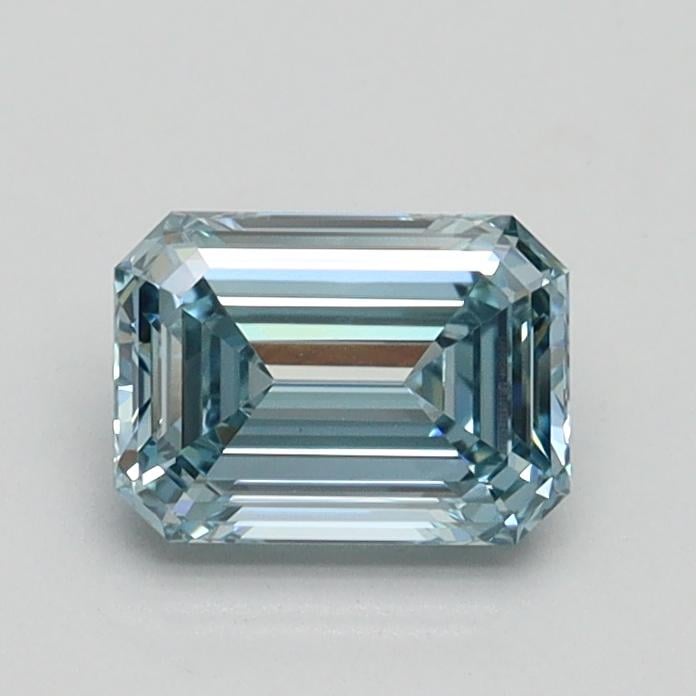0.73 Ct. Fancy Intense Green Blue Emerald Lab Grown Diamond