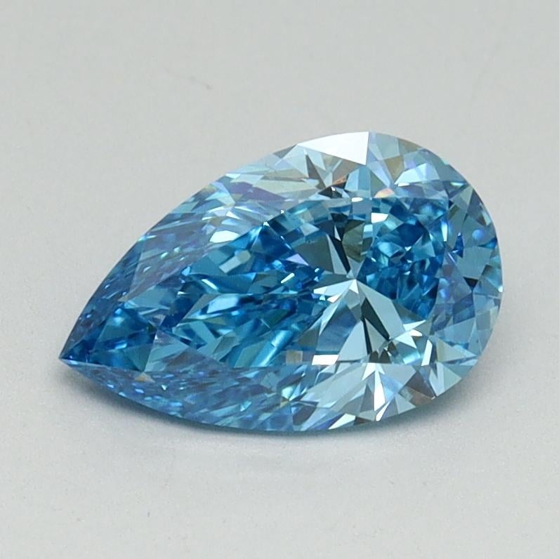 1.02 Ct. Fancy Vivid Blue Pear Lab Grown Diamond