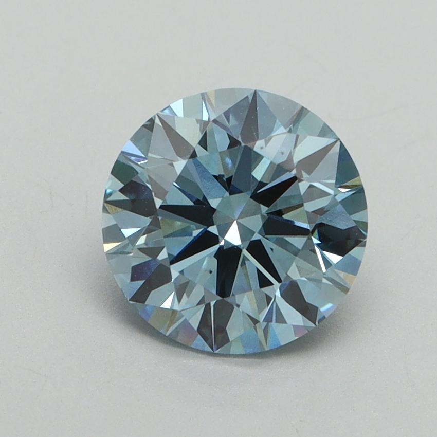 1.50 Ct. Fancy Vivid Blue Round Lab Grown Diamond