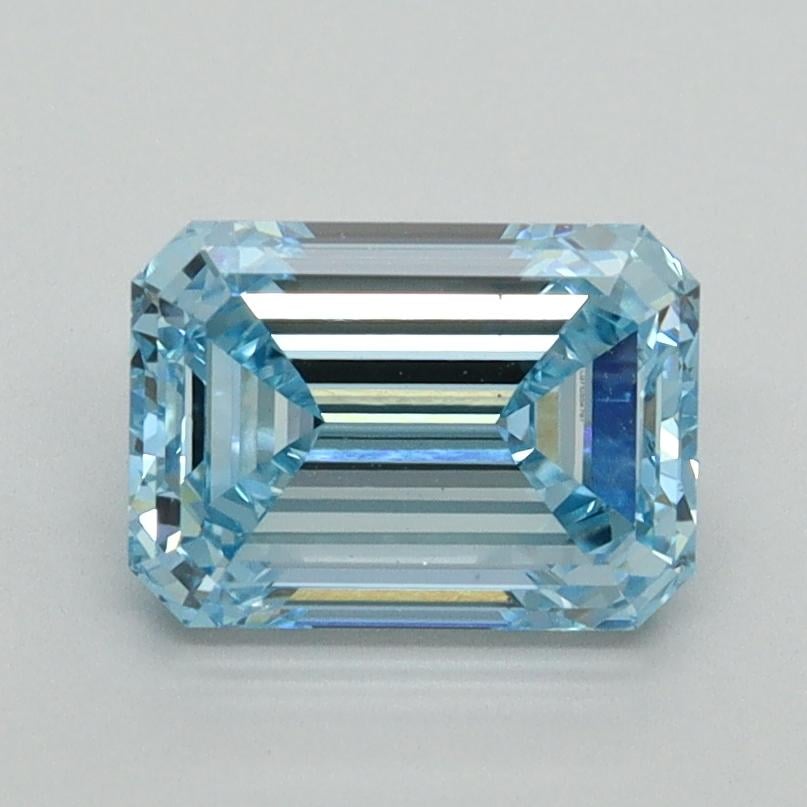 1.50 Ct. Fancy Vivid Blue Emerald Lab Grown Diamond