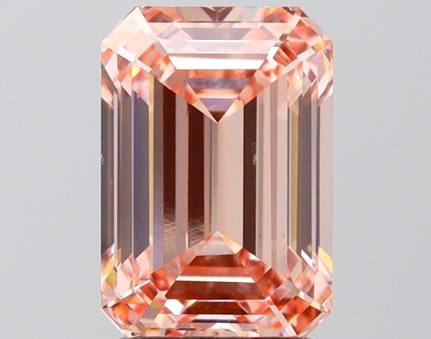 3.09 Ct. Fancy Vivid Pink Emerald Lab Grown Diamond