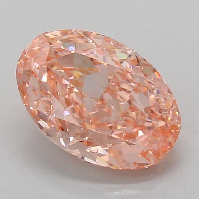 2.54 Ct. Fancy Vivid Pink Oval Lab Grown Diamond