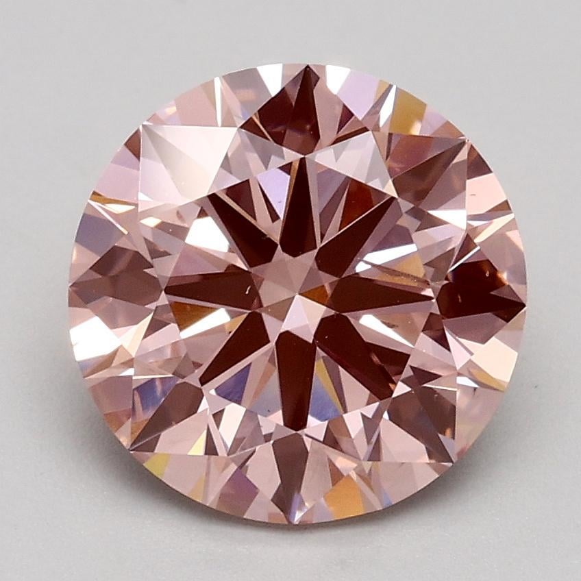 2.00 Ct. Fancy Intense Pink Round Lab Grown Diamond