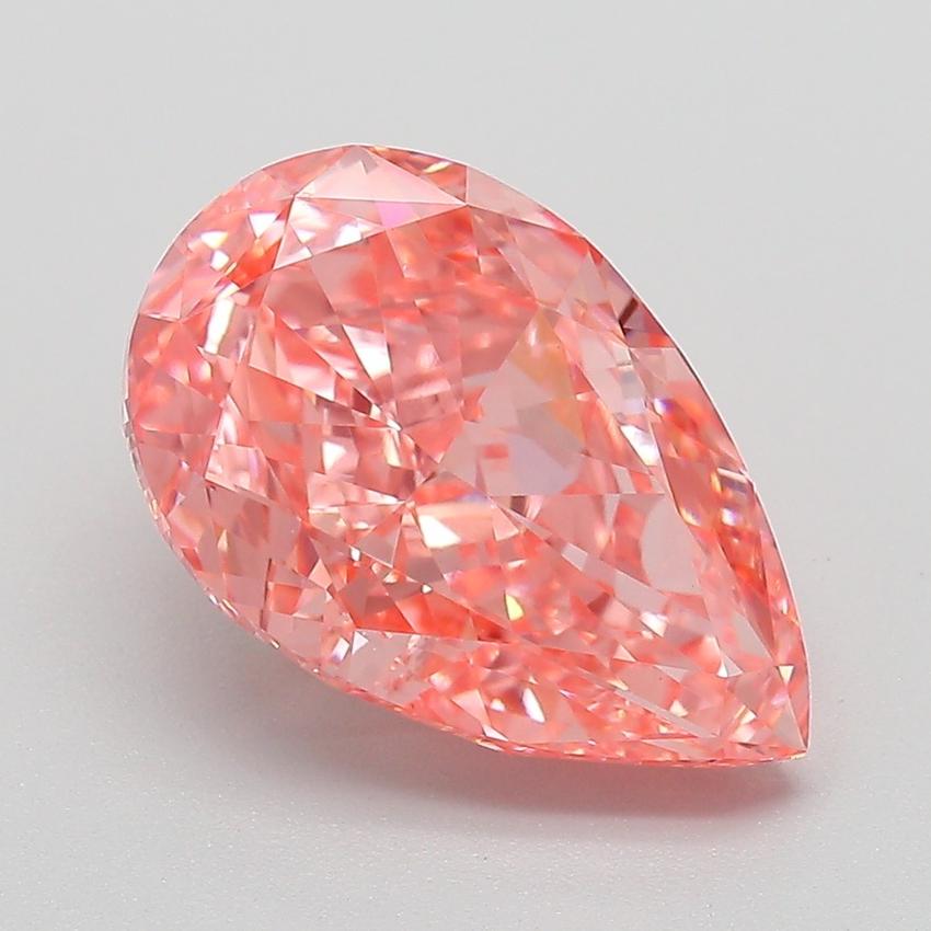 4.50 Ct. Fancy Vivid Pink Pear Lab Grown Diamond