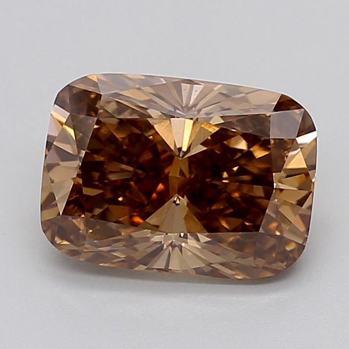 3.00 Ct. Fancy  Brown Cushion Lab Grown Diamond