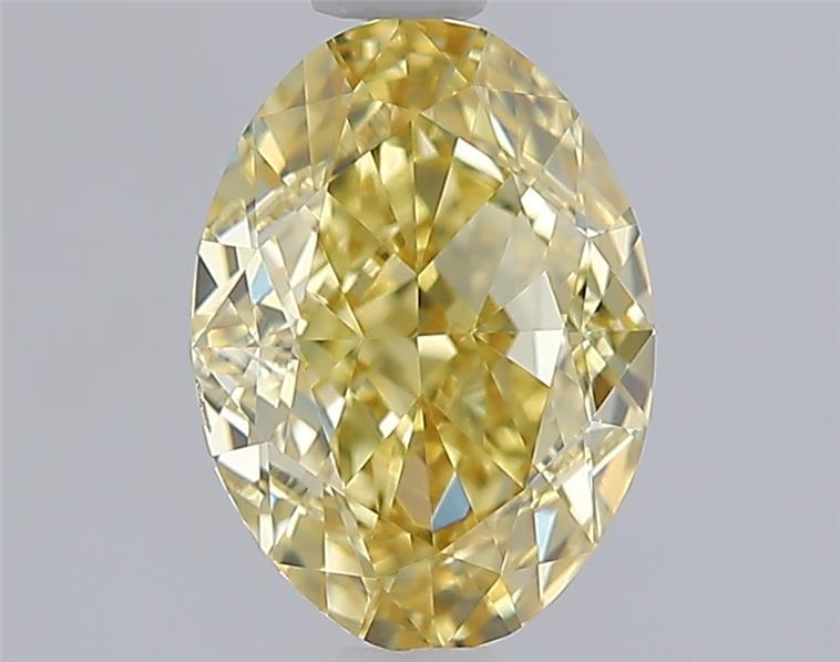 1.59 Ct. Fancy Intense Yellow Oval Lab Grown Diamond