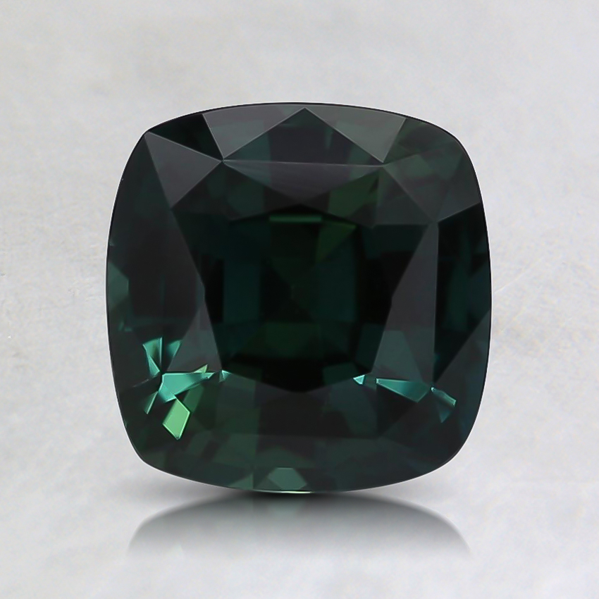 6.6x6.5mm Teal Cushion Sapphire