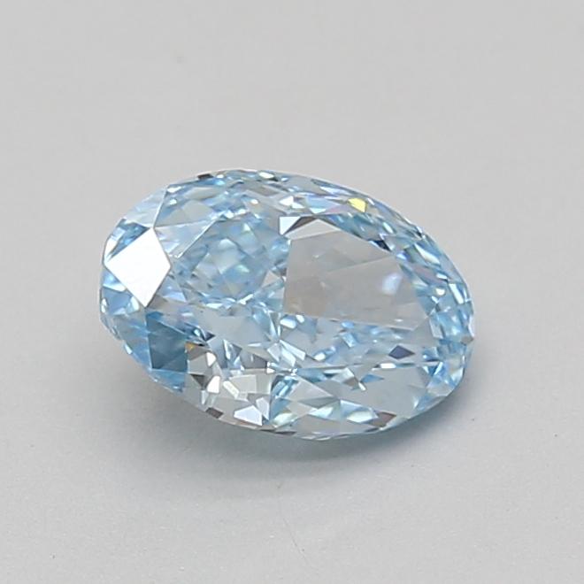 1.07 Ct. Fancy Vivid Blue Oval Lab Grown Diamond
