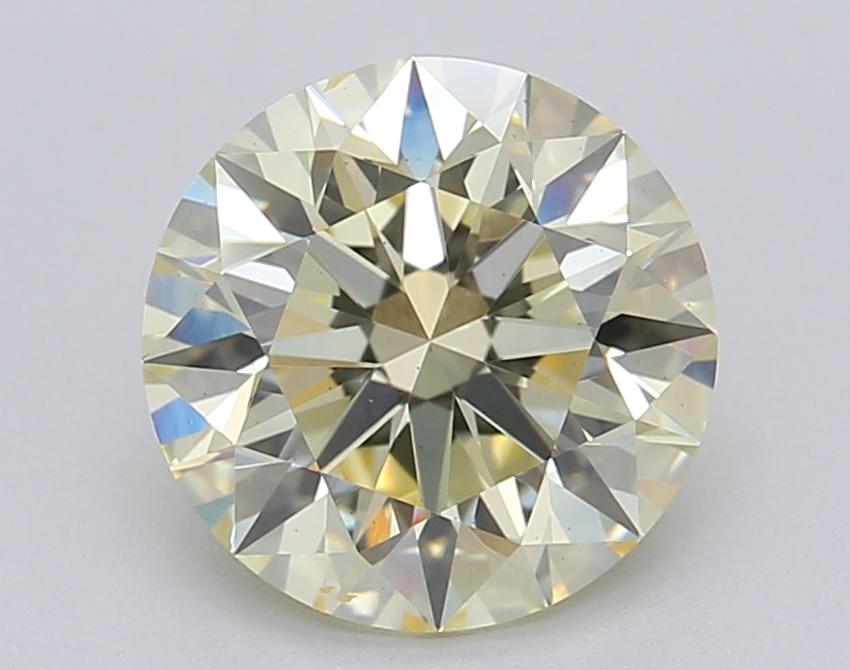 2.04 Ct. Fancy Light Yellow Round Lab Grown Diamond