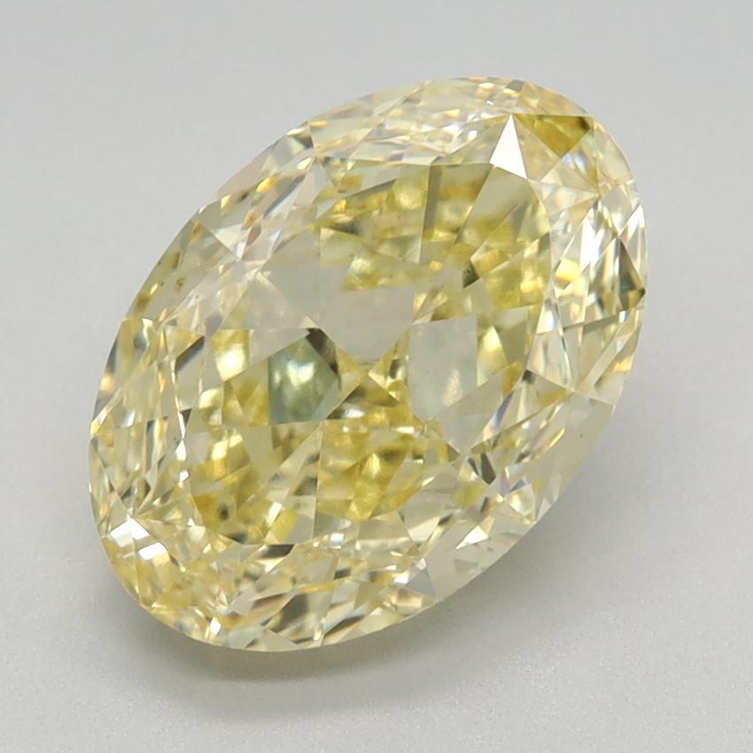 2.82 Ct. Fancy Intense Yellow Oval Lab Grown Diamond