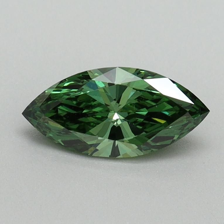 0.51 Ct. Fancy Vivid Green Marquise Lab Grown Diamond