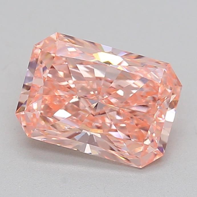 1.52 Ct. Fancy Vivid  Pink Radiant Lab Grown Diamond