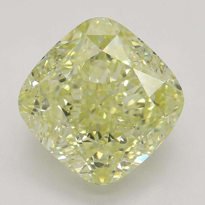 3.12 Ct. Fancy Light Yellow Cushion Diamond