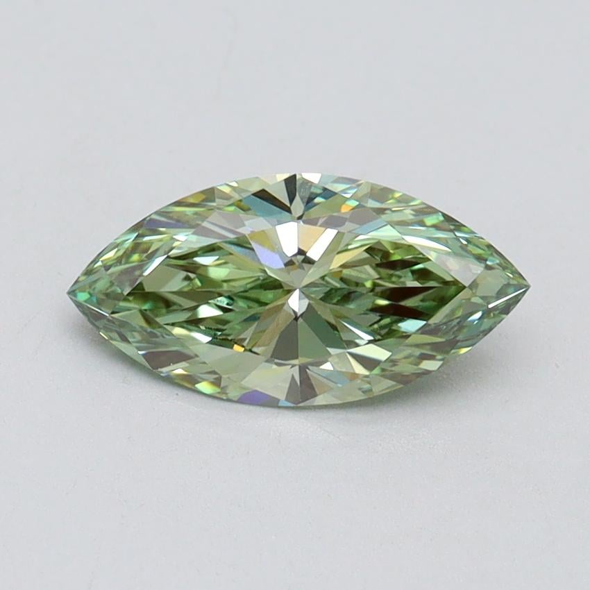 1.01 Ct. Fancy Vivid Green Marquise Lab Grown Diamond