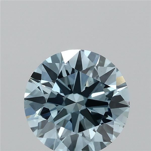 1.40 Ct. Fancy Vivid  Blue Round Lab Grown Diamond