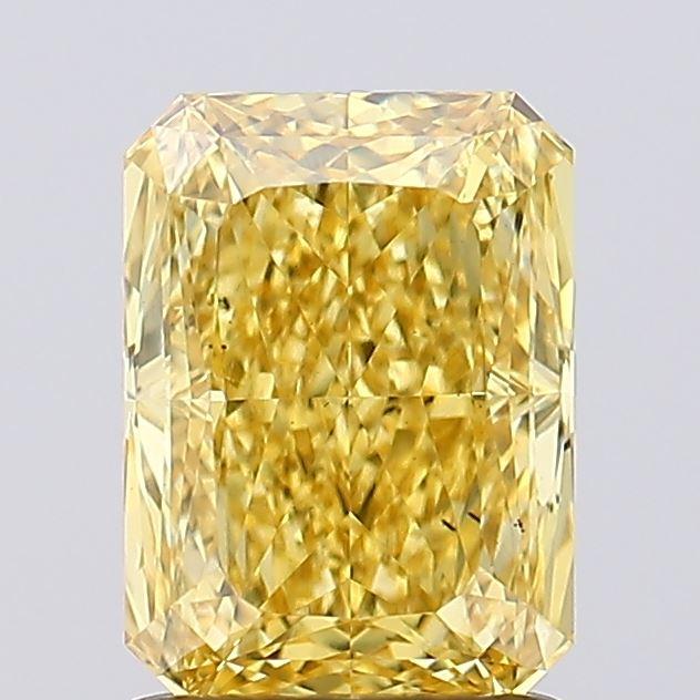1.71 Ct. Fancy Vivid  Yellow Radiant Lab Grown Diamond
