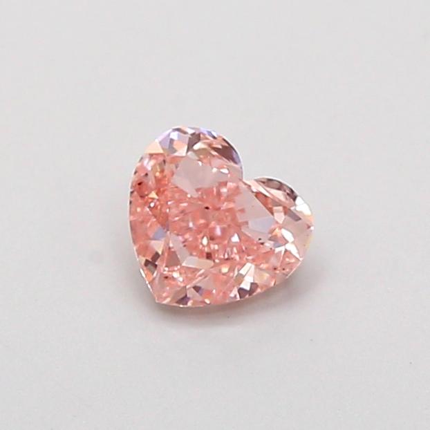 0.46 Ct. Fancy Intense  Pink Heart Lab Grown Diamond