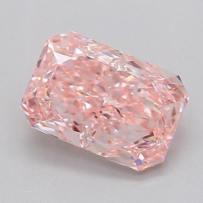 1.36 Ct. Fancy Vivid  Pink Radiant Lab Grown Diamond