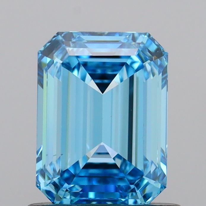 1.00 Ct. Fancy Vivid Blue Emerald Lab Grown Diamond