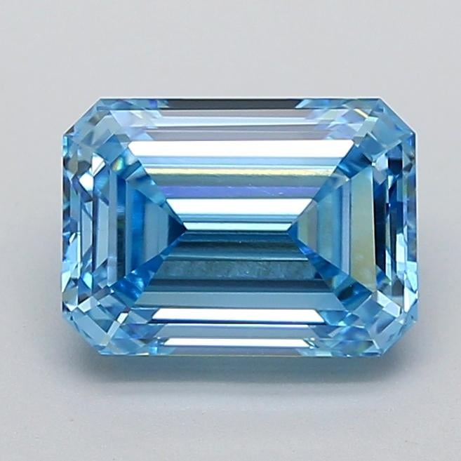 3.00 Ct. Fancy Vivid  Blue Emerald Lab Grown Diamond