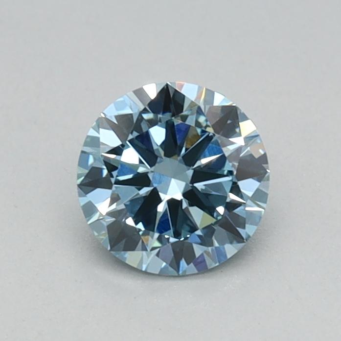0.37 Ct. Fancy Vivid Blue Round Lab Grown Diamond