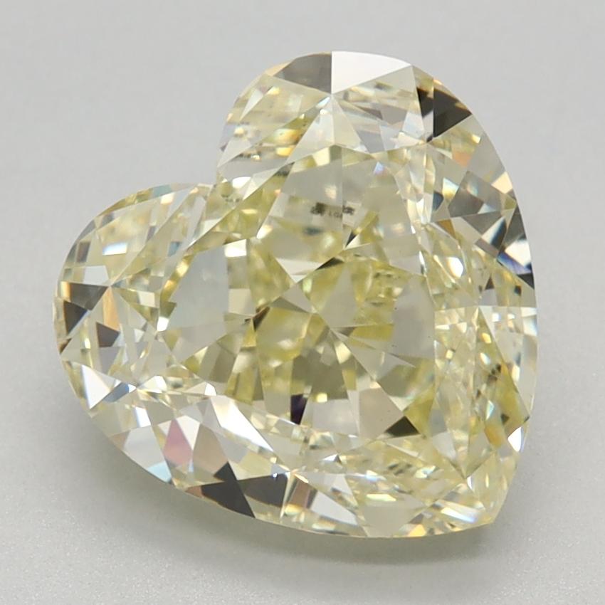 3.03 Ct. Fancy Yellow Heart Lab Grown Diamond