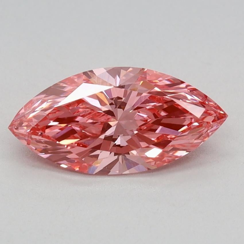 0.67 Ct. Fancy Vivid Pink Marquise Lab Grown Diamond