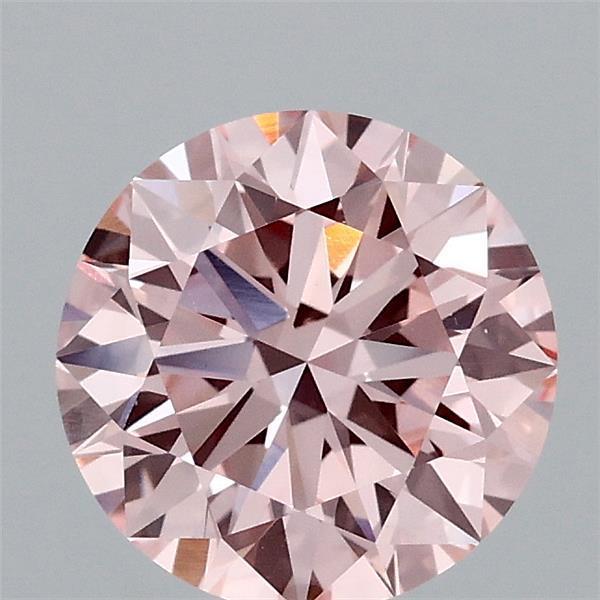 1.51 Ct. Fancy Vivid Pink Round Lab Grown Diamond