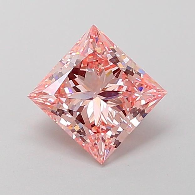 1.50 Ct. Fancy Intense Pink Princess Lab Grown Diamond