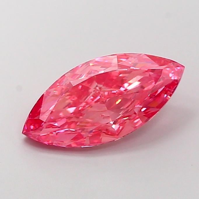 3.32 Ct. Fancy Vivid  Pink Marquise Lab Grown Diamond