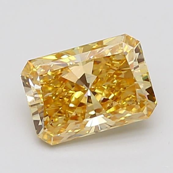 2.01 Ct. Fancy Intense Brownish Yellow Radiant Lab Grown Diamond