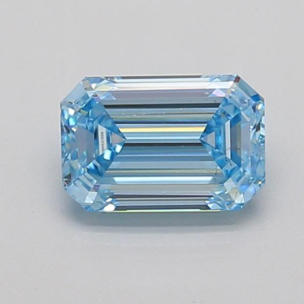 1.00 Ct. Fancy Intense Blue Emerald Lab Grown Diamond