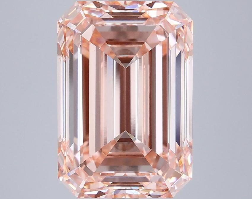 7.02 Ct. Fancy Intense Pink Emerald Lab Grown Diamond