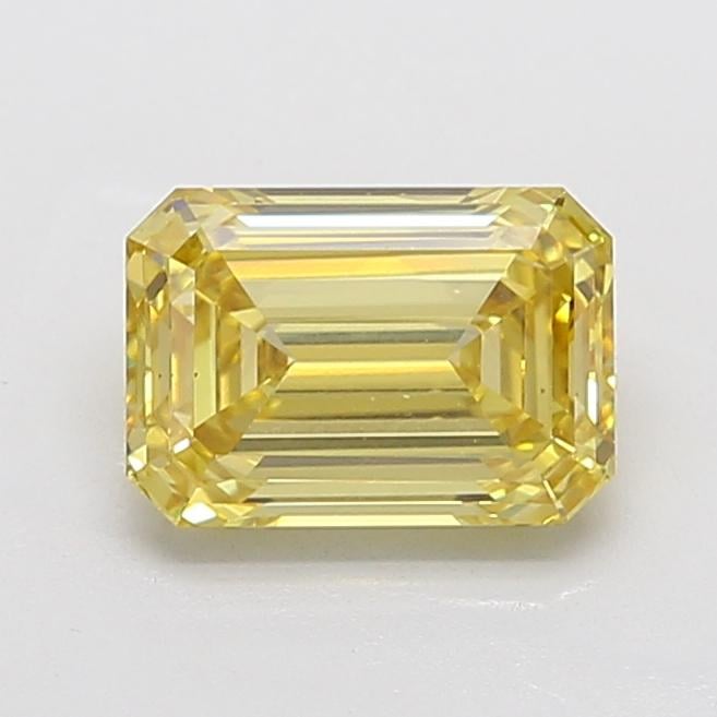 3.01 Ct. Fancy Intense Yellow Emerald Lab Grown Diamond