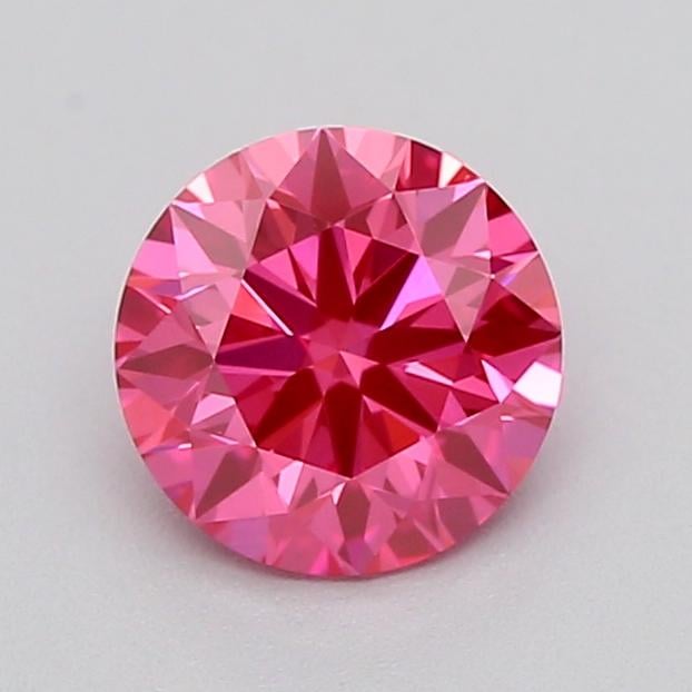 0.42 Ct. Fancy Vivid  Pink Round Lab Grown Diamond