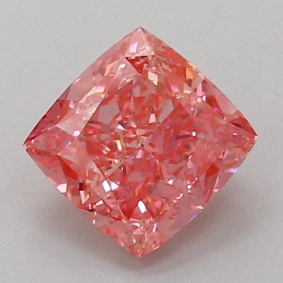 1.55 Ct. Fancy Vivid Pink Cushion Lab Grown Diamond