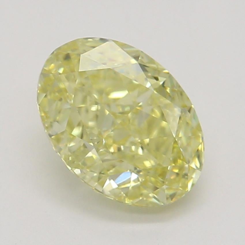 0.71 Ct. Fancy Intense Yellow Oval Diamond