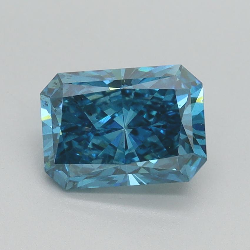 1.39 Ct. Fancy Vivid Blue Radiant Lab Grown Diamond