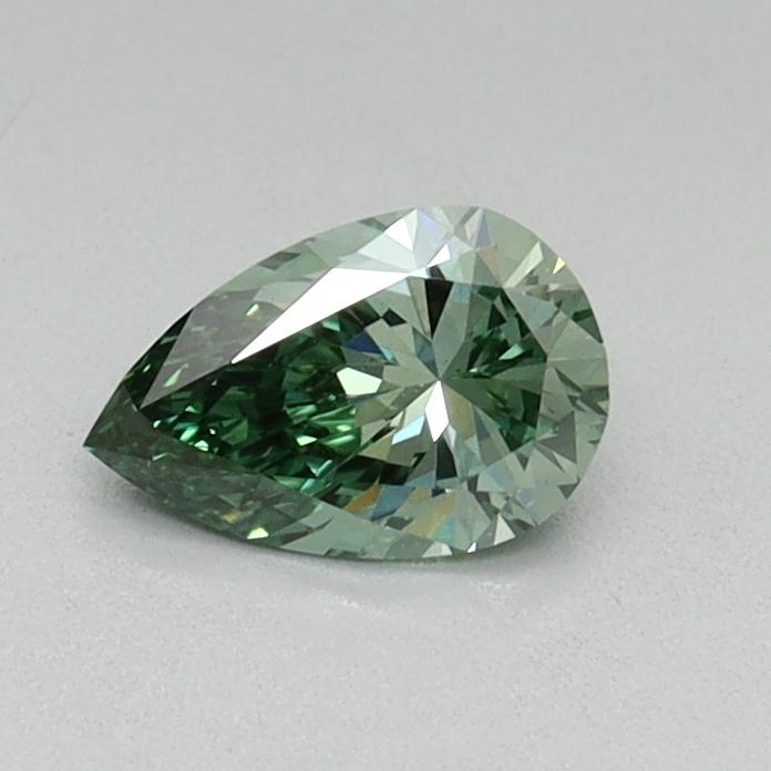 0.40 Ct. Fancy Vivid Green Pear Lab Grown Diamond