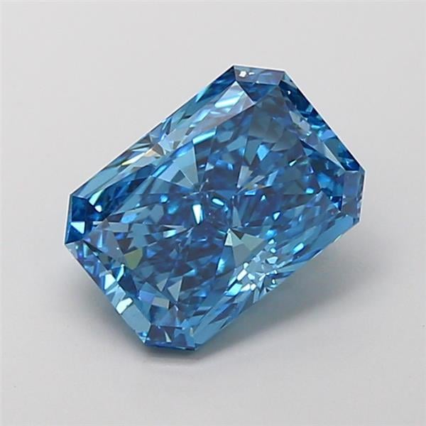2.09 Ct. Fancy Vivid Blue Radiant Lab Grown Diamond