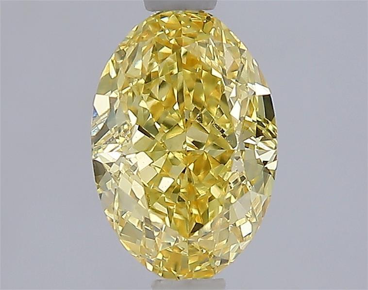 1.71 Ct. Fancy Vivid Yellow Yellow Oval Lab Grown Diamond
